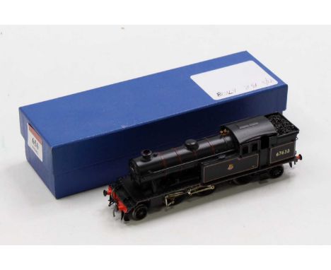 Kit Built 00 Gauge model of a V1/3 2-6-2T locomotive, in early Lined BR Black, Portescap Motor, Nickel Silver on Brass Kit, r