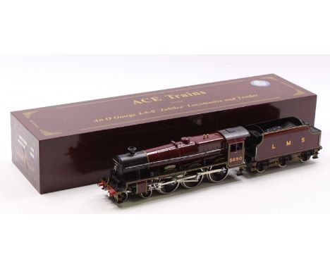 ACE Trains C2, 4-6-0 Jubilee loco &amp; tender ‘Leander’ LMS maroon No.5690 fitted with a decoder, for 2-rail running. Pick-u