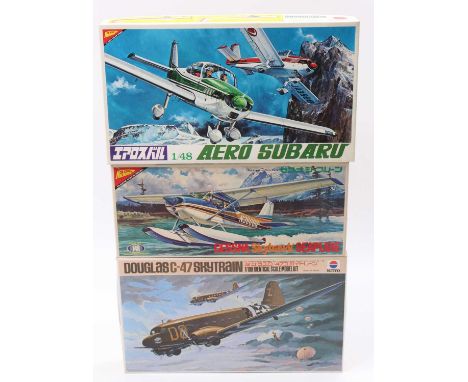 Nichimo Aircraft kits, 1.48 scale, 17 - Cessna Skyhawk Seaplane 172 Deluxe, 4815 - Aero Subaru Fuji/FA-200 inc 2 Crew &amp; N