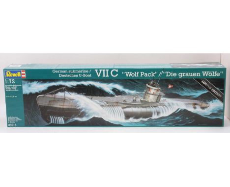 A Revell 1/72nd scale limited edition model of German Submarine Deutsches U-Boat VII, as new in its original outer card box