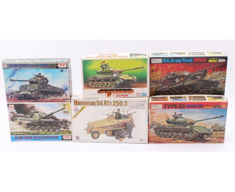 Crown Tank Radio Control kits, 1.48 scale, 266 - M60 A1 U.S Army Heavy Tank, 267 - Type M.61 Japanese Army Medium Tank, 302 T