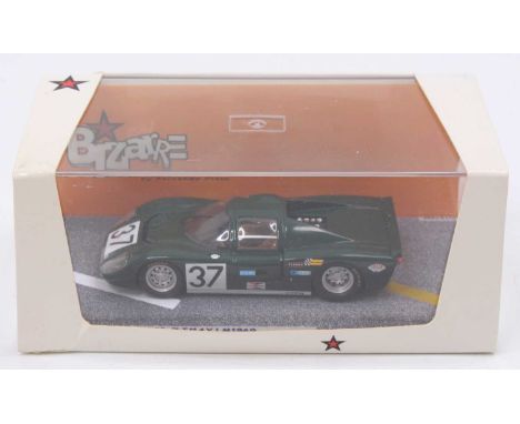 Bizarre Models, BZ246 1/43rd scale model of a Austin Healey SR Climax, Le Mans 1969, green racing number 37, boxed