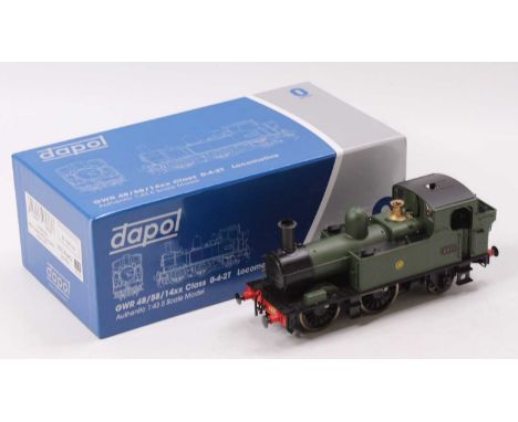 Dapol, O Gauge, 7S-006-002, 21 DCC Model of a 48XX Class 0-4-2 tank locomotive, GWR Green, numbered 4871, housed in the origi