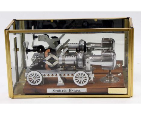 Gakken of Japan, Otona No Kagaku Science and Technology Stirling Engine Kit built model car, Rhombic Drive Beta Design, well-
