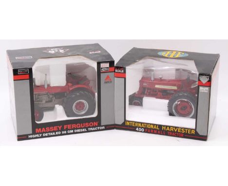 Speccast 1/16 scale Classic series diecast model tractor group to include an International Harvester 450 Farmall tractor, tog