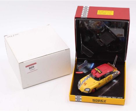 A Norev 1/43rd scale Back to the Future Citroen DS Taxi 2015, a limited edition numbered 247/500 housed in the original prese