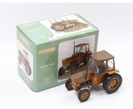 A Universal Hobbies No. 2771U 1/16 scale diecast model of a Valmet 502 1973 model tractor, housed in the original polystyrene