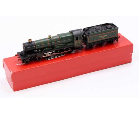 Hornby-Dublo 4-6-0 Castle loco &amp; tender ‘Cardiff Castle’ converted from 2 to 3-rail. Chimney &amp; svc bright. Light corr