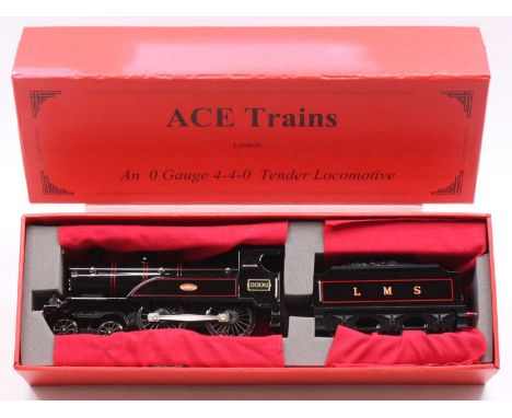 ACE Trains 0-gauge Freelance 4-4-0 loco &amp; tender lined black 2006 LMS (NM) (BVG) slight fading.