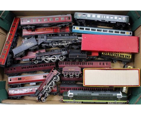 One tray containing a quantity of mixed issue manufactured kit built and similar 00 gauge and H0 scale British and continenta