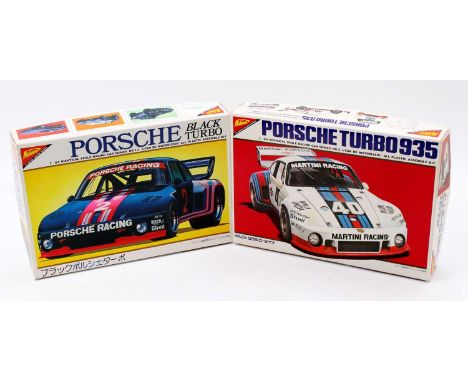 Nichimo 1.24 scale plastic kits, No .12 Porsche 935 Turbo ‘Black’ 1978 Grp.5 #2 &amp;  No.2 Porsche 935 Turbo ‘Martini’ 1978 