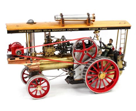 A very well-engineered live steam model of a Foden Sandbach showmans engine, named Hero, comprising of single cylinder engine