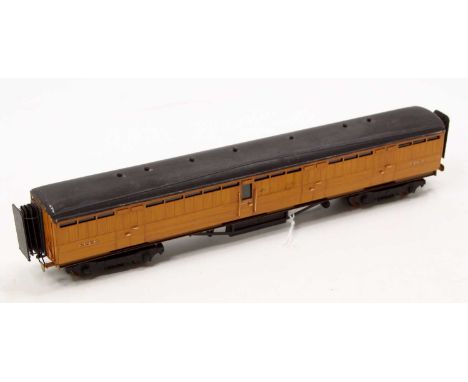 Lawrence Scale 00 Gauge model of a LNER Full Brake, excellent condition and signed to underside