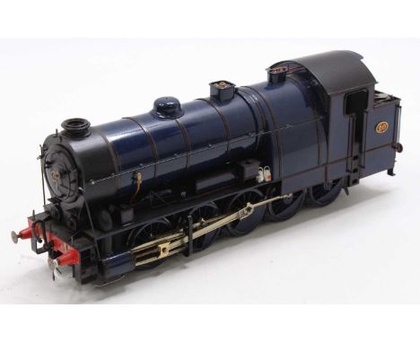 Great Eastern Railway 0-10-0 Decapod tank loco, 2-rail running, blue, finescale wheels, can motor, finely detailed, underside