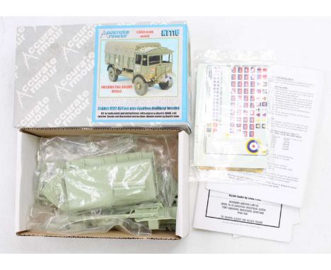 An Accurate Armour No. KT116 1/35th scale model of an AEC Matador 4x4 Gun Tractor, appears to be complete in its original box