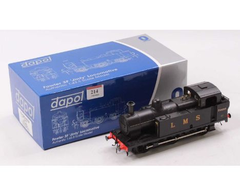 Dapol, 0 Gauge, 7S-026-002U, model of a LMS Jinty 3F Tank locomotive, black and re-numbered 1383 to cabsides, housed in the o