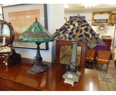 A Tiffany style table lamp