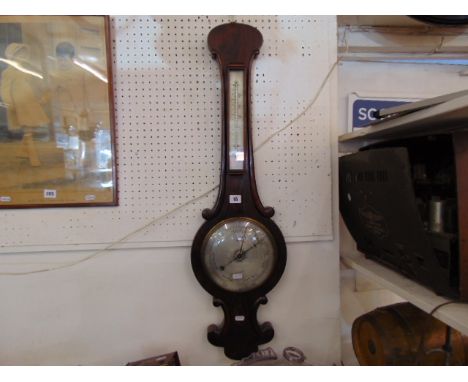 A Victorian barometer/ thermometer