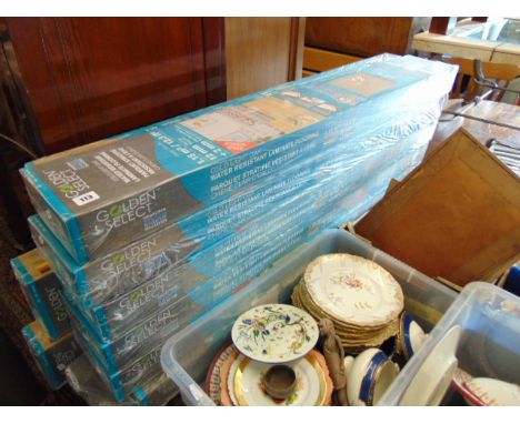 Nine boxes of light Oak laminate flooring