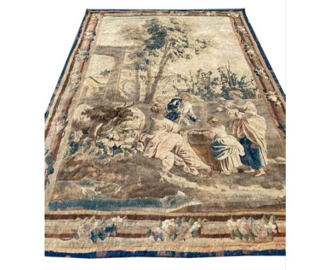 18TH/19TH CENTURY FLEMISH TAPESTRY, 262cm x 176cm. 