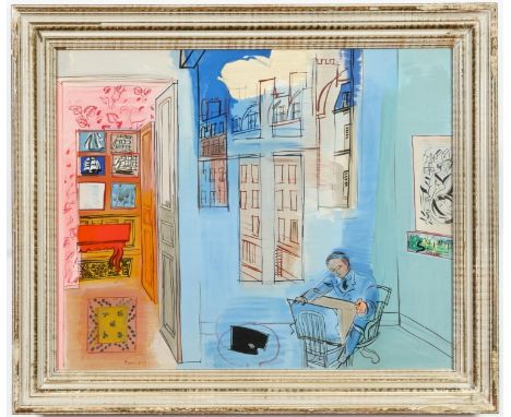 RAOUL DUFY, L'Atelier, signed in the plate, lithograph in colours, edition: 1000, 1969 Pierre Levy Edition, 57cm x 46cm, vint