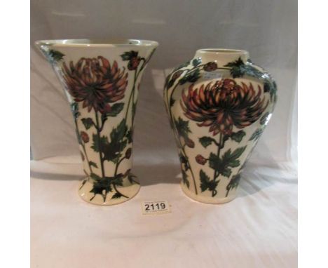 2 matching Moorcroft vases from The Connoisseur collection, June 2004.