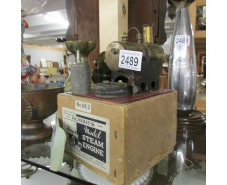 A boxed Hobbies model steam engine,