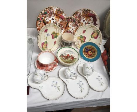 A good lot of china including Royal Crown Derby, Copeland Spode, Wedgwood etc.