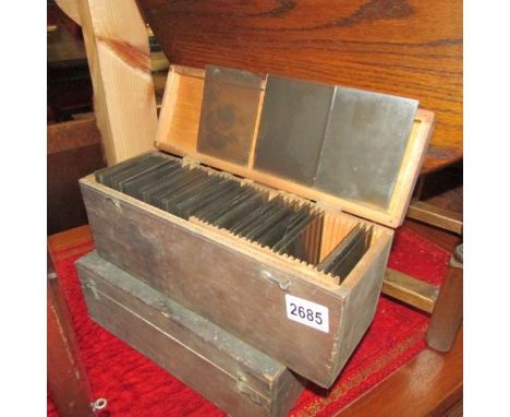 2 boxes of magic lantern slides.