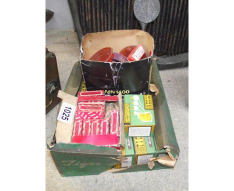 A quantity of vintage boxed Tiger auto lamps bulbs and Lucas contact sets