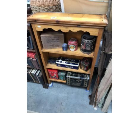 A pine 3 shelf wall unit