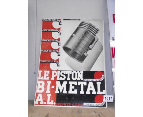 A French Piston Advertising sign