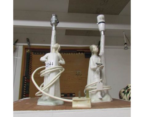 A pair of NAO bedtime children's lamps.