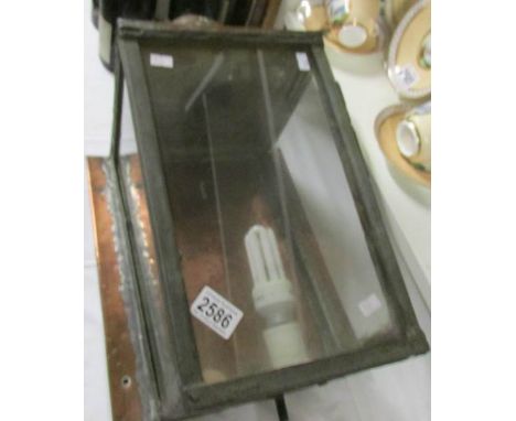 A copper outside lantern.