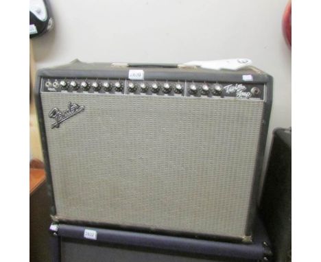 A Fender twin guitar amplifier, untested.