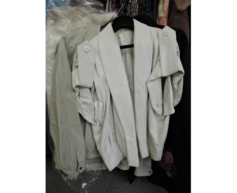Three ladies jackets including leather and Quilted by K Derby