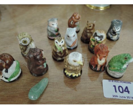 A selection of vintage miniature thimbles by Friends of the forest