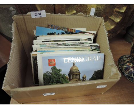A selection of vintage postcards of art and religious interest