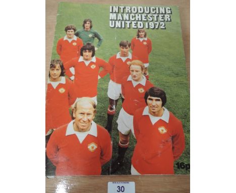 A leaflet 'introducing Manchester United 1972'