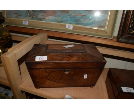 VICTORIAN MAHOGANY TEA CADDY