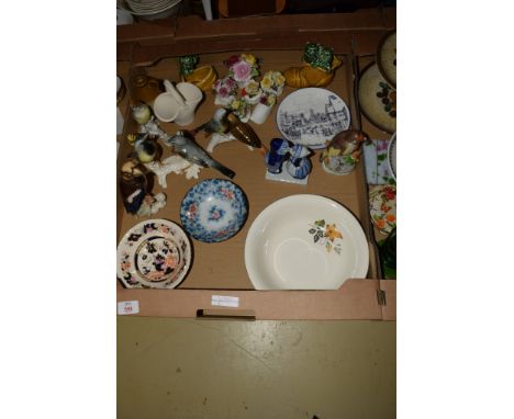 BOX CONTAINING MAINLY CERAMIC ITEMS INCLUDING QUANTITY OF CONTINENTAL PORCELAIN BIRDS MADE BY GOEBEL AND OTHERS