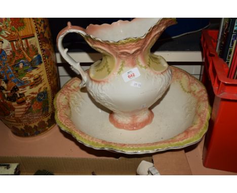 VICTORIAN WASH BASIN AND LARGE EWER