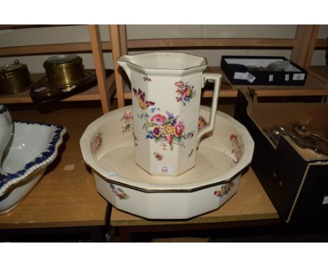 WASH BASIN AND JUG, EARLY 20TH CENTURY