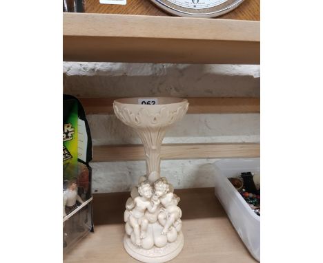VINTAGE CHERUB POSY HOLDER 