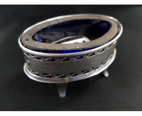 GEORGIAN SILVER SALT A/F 