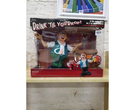 VINTAGE GAME BARTENDER DRINK TILL YOU DROP 