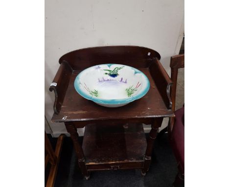 ANTIQUE WASH STAND AND BASIN 