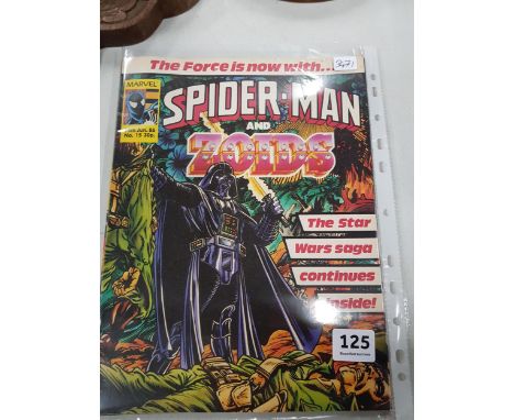 7 VINTAGE SPIDERMAN AND ZOIDS COMICS 