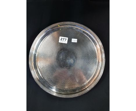 MILITARY SILVER PLATED SALVER 