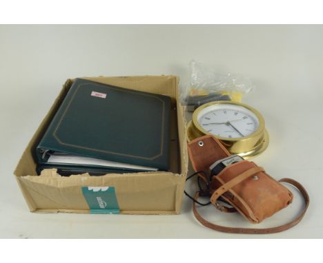 Two albums of first day covers including Chinese and UK 1990-1997, a Box Brownie Reflex in canvas bag plus another Kodak came